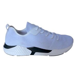 American Eagle Outfitters Men’s White Athletic Sneakers w black accents, Sz 11